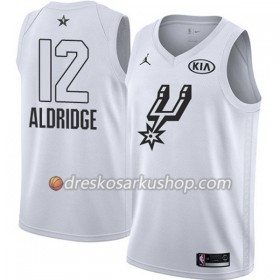 Muški NBA Dres San Antonio Spurs LaMarcus Aldridge 12 2018 All-Star Jordan Brand Bijela Swingman